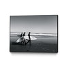 \"Surfers Iii\" Canvas Framed Black 32x24 Wall Art