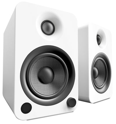 Kanto Living Speaker - Kanto YU6 Powered Bluetooth Bookshelf Speakers with Phono Preamp for Turntable - YU6MW