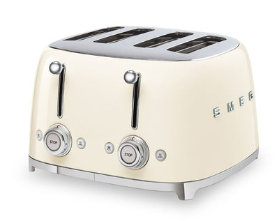Smeg 4-Slice Long-Slot Toaster - TSF03CRUS|Grille-pain Smeg à fentes longues pour 4 tranches - TSF03CRUS
