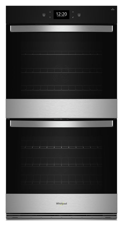 Whirlpool 30" 10 Cu. Ft. Electric Double Wall Oven with True Convection - Fingerprint Resistant Stai… | Four mural double électrique Whirlpool de 10 pi³ et de 30 po avec convection véritable - acier inoxy…