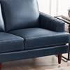 Hydeline Cassis Leather Loveseat - Navy|Causeuse Cassis de Hydeline en cuir - bleu marine