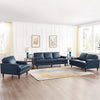 Hydeline Cassis Leather Chair - Navy|Fauteuil Cassis de Hydeline en cuir - bleu marine