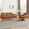 Hydeline Cassia Leather Sofa - Brown|Sofa Cassis de Hydeline en cuir - brun