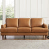 Hydeline Cassia Leather Sofa - Brown|Sofa Cassis de Hydeline en cuir - brun