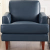 Hydeline Cassis Leather Chair - Navy|Fauteuil Cassis de Hydeline en cuir - bleu marine