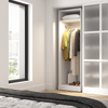 Bestar Florence 25" Modular Hanging Closet System with LED Light and Shelf - White|Système de garde-robe modulaire à espace pour suspendre Florence de Bestar de 25 po avec éclairage à DEL et tablette - blanc