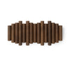 Umbra Picket Rail Wall Hooks - Aged Walnut|Crochets muraux Picket Rail de Umbra - noyer vieilli