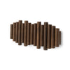 Umbra Picket Rail Wall Hooks - Aged Walnut|Crochets muraux Picket Rail de Umbra - noyer vieilli
