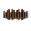 Umbra Picket Rail Wall Hooks - Aged Walnut|Crochets muraux Picket Rail de Umbra - noyer vieilli