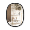 Umbra Hub Oval 24" x 18" Wall Mirror - Black|Miroir mural ovale Hub de Umbra de 24 po x 18 po - noir