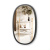 Umbra Hub Oval 24" x 18" Wall Mirror - Black|Miroir mural ovale Hub de Umbra de 24 po x 18 po - noir
