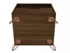 Manhattan Comfort Rockefeller Mid-Century Modern Nightstand with Drawer - Brown|Table de nuit Rockefeller de Manhattan Comfort de style moderne du milieu du 20e siècle avec tiroir - brune
