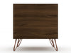 Manhattan Comfort Rockefeller Mid-Century Modern Nightstand with Drawer - Brown|Table de nuit Rockefeller de Manhattan Comfort de style moderne du milieu du 20e siècle avec tiroir - brune