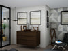 Manhattan Comfort Rockefeller Mid-Century Modern Dresser with 3-Drawers - Brown|Commode Rockefeller de Manhattan Comfort de style moderne du milieu du 20e siècle avec 3 tiroirs - brune