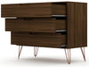 Manhattan Comfort Rockefeller Mid-Century Modern Dresser with 3-Drawers - Brown|Commode Rockefeller de Manhattan Comfort de style moderne du milieu du 20e siècle avec 3 tiroirs - brune