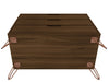 Manhattan Comfort Rockefeller Mid-Century Modern Dresser with 3-Drawers - Brown|Commode Rockefeller de Manhattan Comfort de style moderne du milieu du 20e siècle avec 3 tiroirs - brune