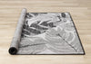 Jackson Grey White Botanical Leaves Rug, 7'10" x 10'6" Outdoor Area Rug | Tapis Jackson a feuilles botaniques gris et blanc, 7'10" x 10'6"