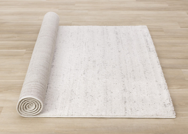 Surrey White Grey Speckled Rug, 6'7\" x 9'6\" Indoor Area Rug