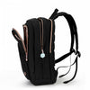Swissdigital Design Smart Backpack KATY ROSE - Rucksack with Integrated Charging Port - Black