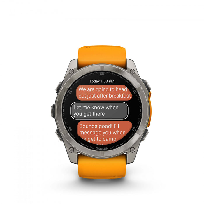 Garmin Fēnix 8 Amoled Sapphire Smartwatch 51mm - Gps, Compass, Gyroscope And Barometric Altimeter 
