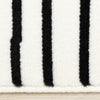 Forte Black White Stripes Area Rug - 6'7" x 9'6"|Carpette Forte noire et blanche à motif de rayures - 6 pi 7 po x 9 pi 6 po