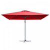 Costway 10x10 ft Patio Offset Cantilever Umbrella Aluminum 360° Rotation Tilt Wine