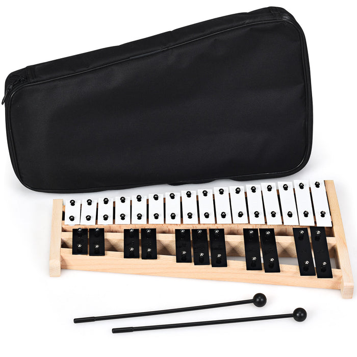 Costway 27 Note Foldable Glockenspiel Xylophone Aluminum Music Instrument