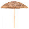 Costway 8 FT Patio Thatched Tiki Umbrella 8 Ribs Portable Hawaiian Hula Beach