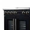 Forno Torino French Door 30 Inch Black Induction Range, 4.32 cu.ft. - FFSIN0950-30BLK Electric Range | Cuisiniere a induction Torino de 30 po, noire, avec portes francaises, 4,32 pi³ – FFSIN0950-30BLK