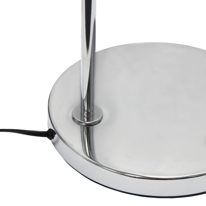 Arries Modern Arched Floor Lamp, Brushed Nickel &Silver, 66\"