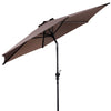 Costway 9ft Patio Umbrella Market Steel Tilt w/ Crank Outdoor Yard Garden Tan
