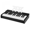 Costway 30 Keys Kids Piano Keyboard with Removable Music Stand, One-key Start Function Black