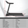 Superfit 2.25hp Electric Running Machine Treadmill Bluetooth Speaker App Control