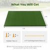 Costway 5 X 4 Ft Golf Hitting Mat Artificial Indoor Outdoor Turf Golf Training Mat 25 Mm
