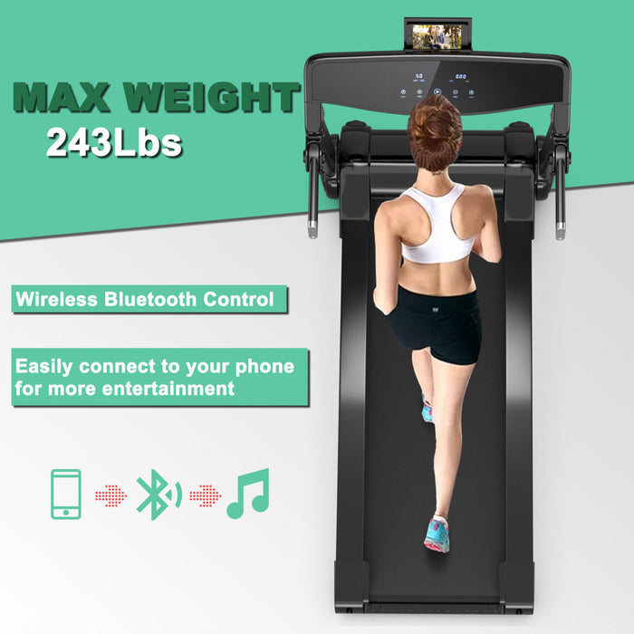 Superfit 3hp Folding Electric Treadmill Running Machine W/ Speaker