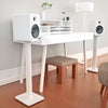 Kanto SP26PL 26" Bookshelf Speaker Swiveling Floor Stands - Pair, White | Pieds de sol pivotants Kanto SP26PL 26" pour enceintes bibliotheque - paire, blanc