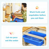 Costway Kid's Wooden Mud Kitchen Pretend Cook Playset Toy For Children