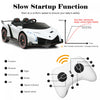 Costway 12v 2-seater Licensed Lamborghini Kids Ride On Car W/ RC & Swing Function White