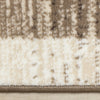 Forte Brown Beige Cream Abstract Geometric Design Area Rug - 5'3" x 7'5"|Carpette Forte brune, beige et crème à motif géométrique abstrait - 5 pi 3 po x 7 pi 5 po