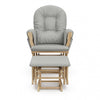 Storkcraft Hoop Glider and Ottoman - Natural/Light Gray Chair