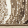 Forte Brown Cream Soothing Waves Area Rug - 5'3" x 7'5"|Carpette Forte brune et crème à motif de vagues apaisantes - 5 pi 3 po x 7 pi 5 po