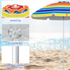 Costway 6.5 FT Patio Beach Umbrella Sun Shade Tilt Aluminum Sports Portable Carry Bag