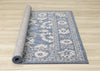 Cabana Blue White Elegant Border Outdoor Rug, 6'7" x 9'6" Outdoor Area Rug | Tapis d'exterieur Cabana bleu et blanc a bordure elegante, 6'7" x 9'6"