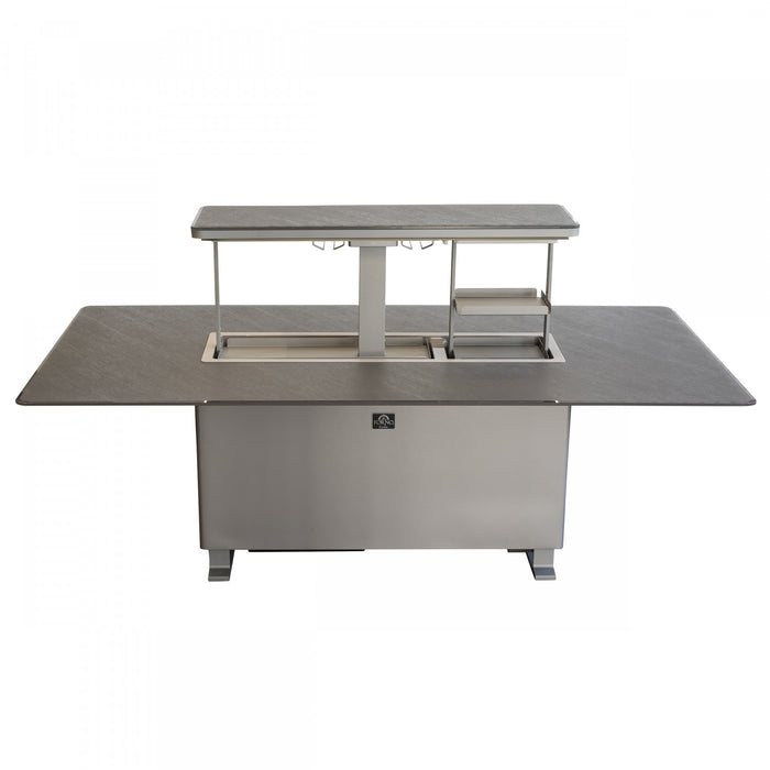 Forno Cinetico Smart Dining Table, Sandstone Black, 5.3 cu.ft fridge and freezer-FDTFR7044-86BLK Refrigerator