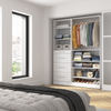 Bestar Florence 61" Modular Reach-In/Walk-In Closet System with Shelves and Drawers Shaker Style - White|Système de garde-robe et pièce-penderie modulaire Florence de Bestar de 61 po avec tablettes et tiroirs de style Shaker - blanc