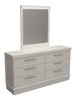 Alpine Bedroom 6-Drawer Dresser, 62"W x 32"H, Made in Canada – White | Commode de chambre à coucher Alpine de 62 po (L) x 32 po (H) à 6 tiroirs, fabriquée au Canada - blanche