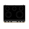 Thor Kitchen 6.0 Cu. Ft. Contemporary Professional Electric Range - Black - ARE36B | Cuisinière électrique professionnelle contemporaine Thor Kitchen de 6 pi3 - noire - ARE36B
