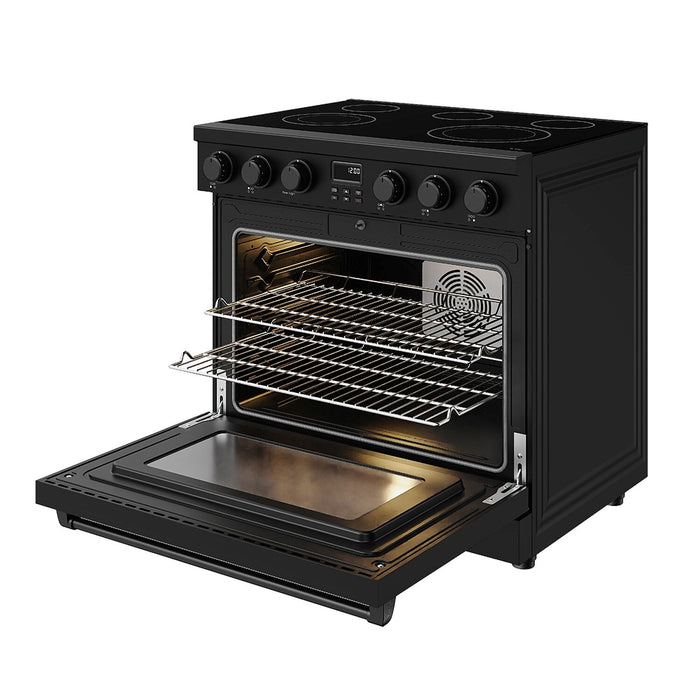Thor Kitchen 6.0 Cu. Ft. Contemporary Professional Electric Range - Black - ARE36B