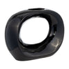 Ceramic 11" Oval Vase - Shiny Black | Vase ovale de 11 po en céramique - noir lustré