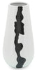 White 12" Ceramic Modern Vase|Vase moderne en céramique blanche de 12 po